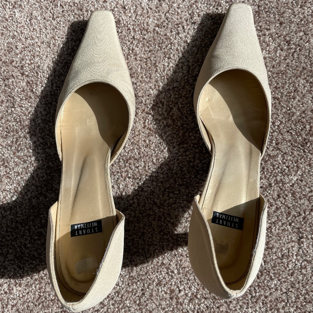 Stuart Weitzman cream pumps 8.5